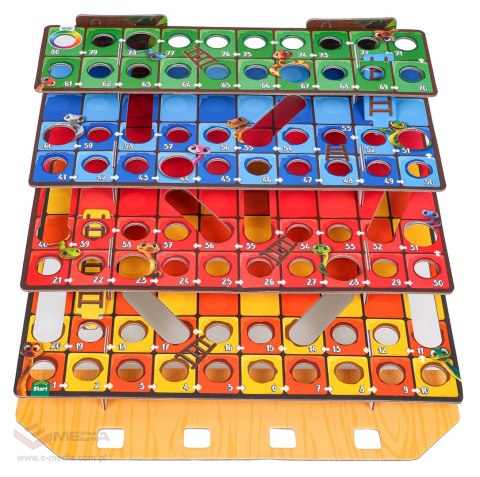 Gra Planszowa 3D Wąż Drabiny