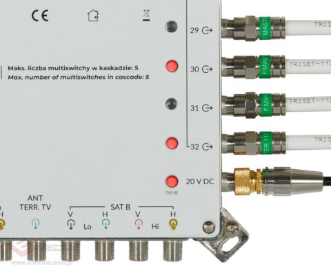 MULTISWITCH PRZELOTOWY MS-924 9 WEJŚĆ / 24 WYJŚCIA Pro SIGNAL