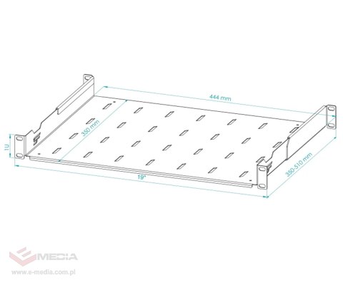 PÓŁKA REGULOWANA S-RSA19-1U-350B STALFLEX
