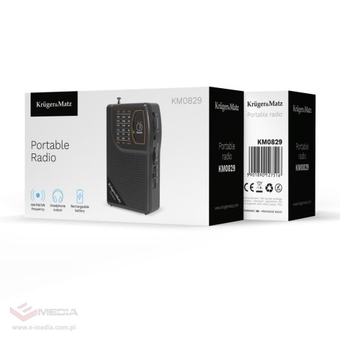 Radio przenośne analogowe Kruger&Matz model KM0829