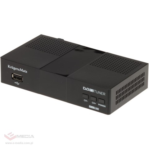 TUNER CYFROWY DVB-T/DVB-T2 KM0550D H.265/HEVC Krüger&Matz