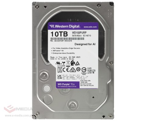 DYSK DO REJESTRATORA HDD-WD102PURP 10TB 24/7 WESTERN DIGITAL