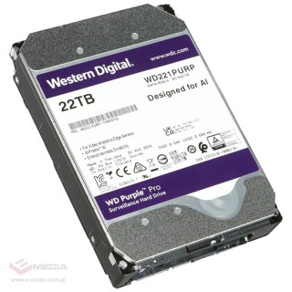 DYSK DO REJESTRATORA HDD-WD221PURP 22TB 24/7 WESTERN DIGITAL