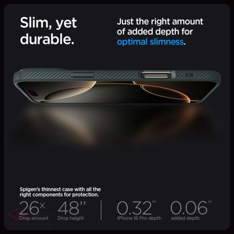 Etui Spigen Liquid Air na iPhone 16 Pro Max - zielone