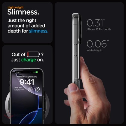 Etui Spigen Liquid Crystal Mag MagSafe na iPhone 16 Pro - przezroczyste