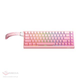 Klawiatura mechaniczna ONIKUMA G69 QWERTY (różowa)