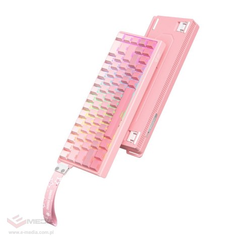 Klawiatura mechaniczna ONIKUMA G69 QWERTY (różowa)