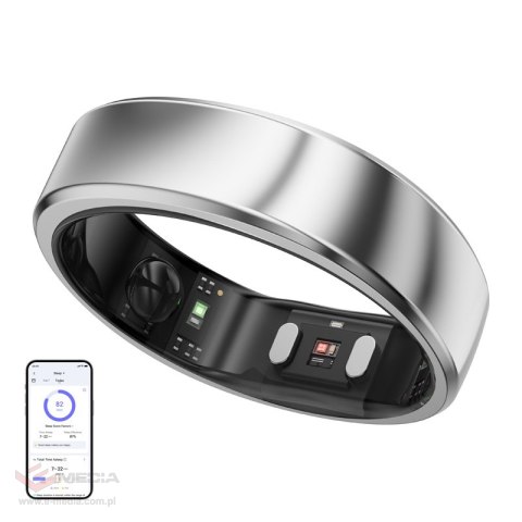 Smartring RINGCONN Gen 2 Air rozmiar 8 (srebrny)