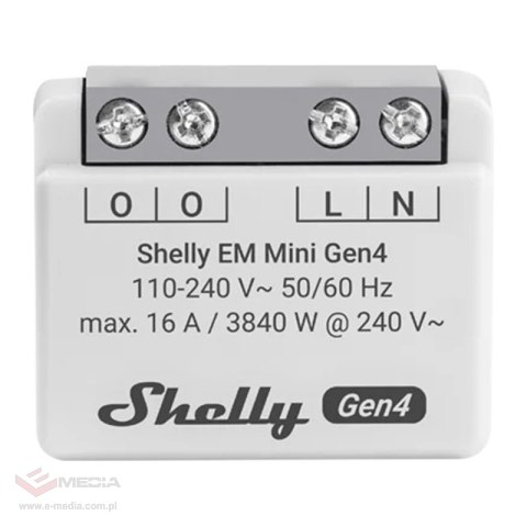 Miernik energii SHELLY EM Mini Gen4 Wi-Fi Matter