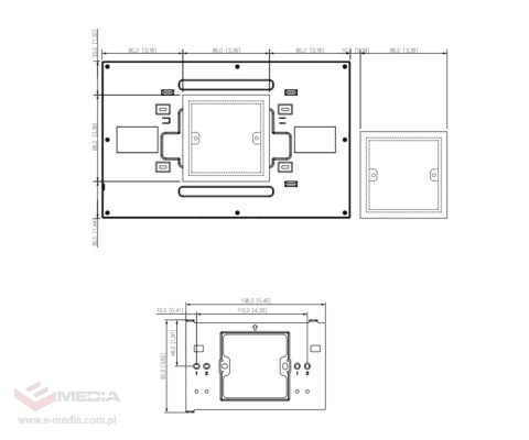 PANEL WEWNĘTRZNY SCP3044A-BZ IP / Wi-Fi / 4-Wire DAHUA
