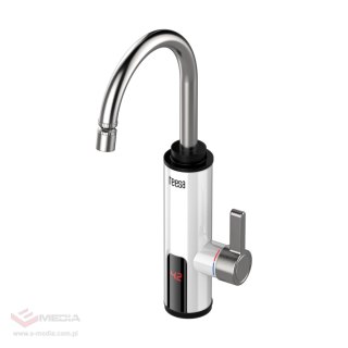 Przepływowy podgrzewacz wody - bateria kuchenna biała