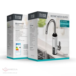 Przepływowy podgrzewacz wody - bateria kuchenna biała