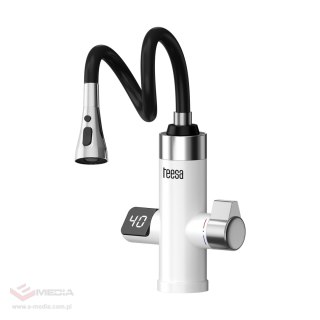 Przepływowy podgrzewacz wody bateria kuchenna z elastyczną wylewką