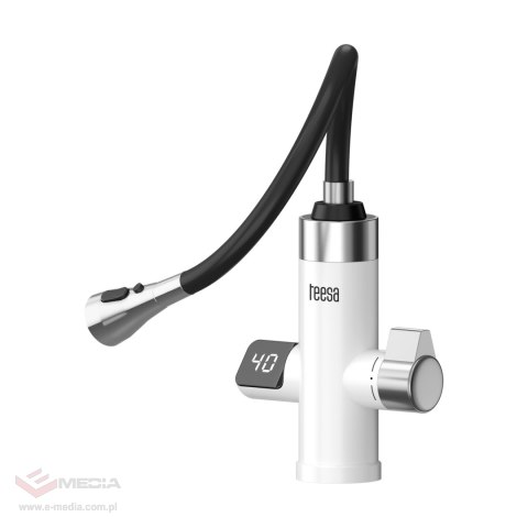 Przepływowy podgrzewacz wody bateria kuchenna z elastyczną wylewką