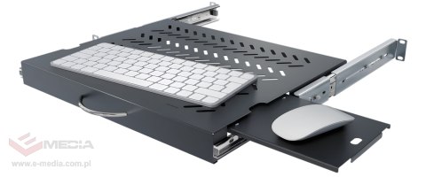 REGULOWANA SZUFLADA DO KLAWIATURY I MYSZKI RSR-F2-19-1U-350B-KM STALFLEX