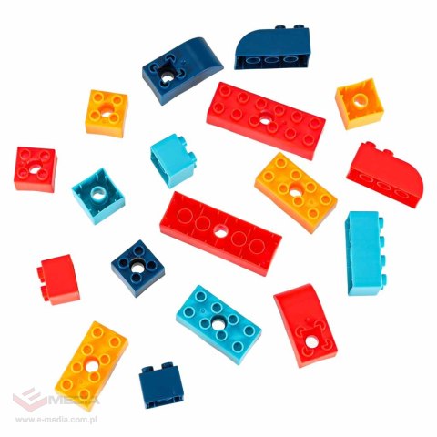 Klocki konstrukcyjne do budowania ruchome z silnikiem 116 elementów