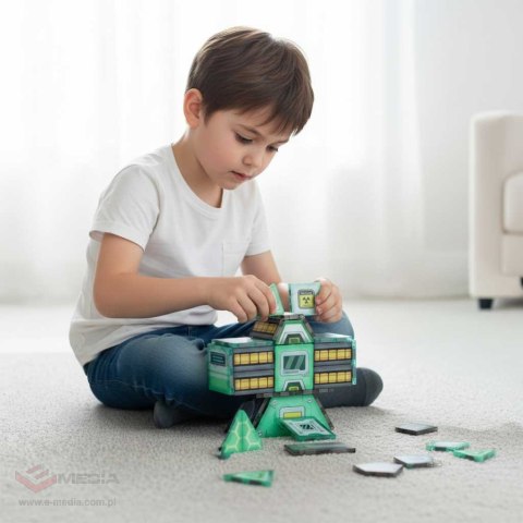 Klocki magnetyczne konstrukcyjne kosmos stacja kosmiczna 108 elementów