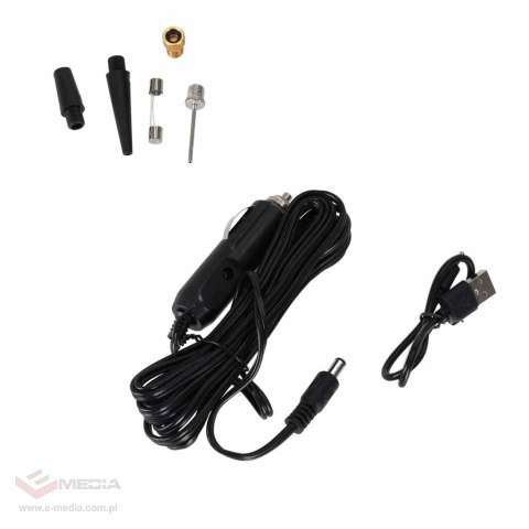 Pompka rowerowa elektryczna samochodowa powerbank USB