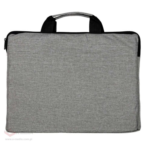 Torba na laptopa 15,6 cali na ramię teczka biznesowa damska męska szara