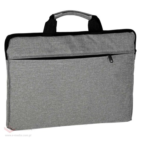 Torba na laptopa 15,6 cali na ramię teczka biznesowa damska męska szara