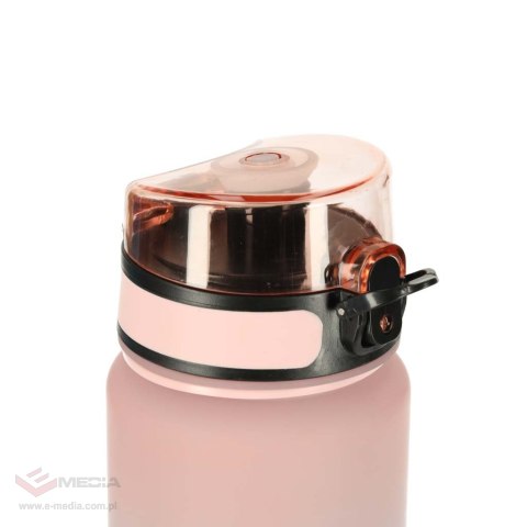 Butelka na wodę bidon z ustnikiem sportowy BPA FREE 600ml różowo-niebieski