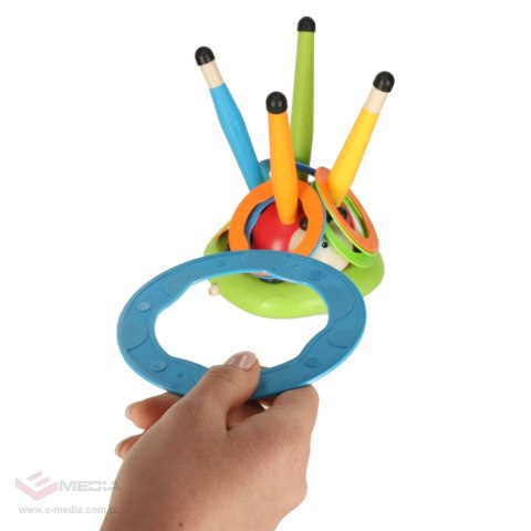 Gra zręcznościowa dla dzieci skakanka wyrzutnia rzut do celu biedronka 3w1