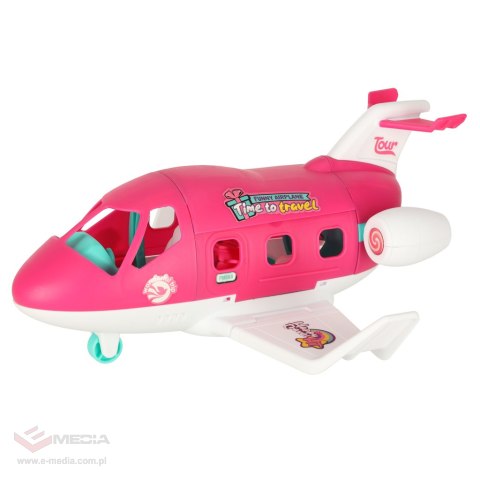 Samolot dla lalek rozkładany stewardessa akcesoria