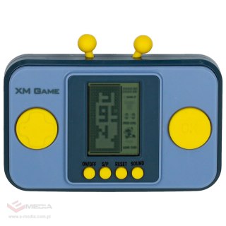 Gra zręcznościowa elektroniczna konsola retro gierka przenośna kieszonkowa niebieska