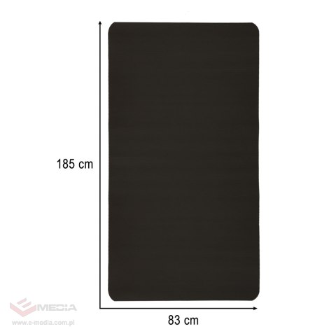 Mata do ćwiczeń jogi gimnastyczna treningowa fitness karimata gruba 1,5cm czarna + pokrowiec