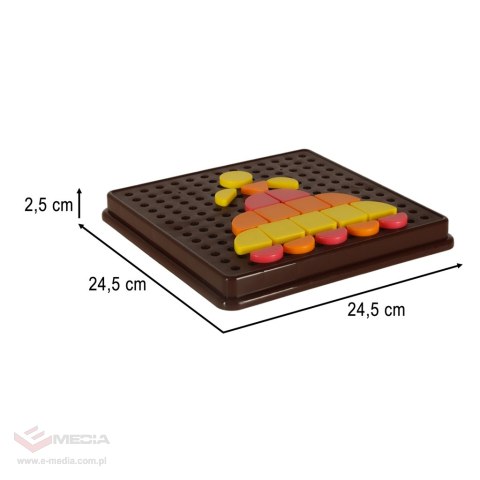 Mozaika geometryczna układanka kreatywna kształty 170 elementów
