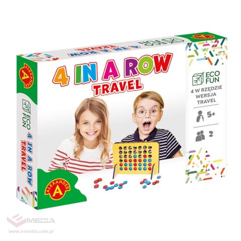 ALEXANDER 4 w rzędzie gra towarzyska wersja travel podróżna 5+