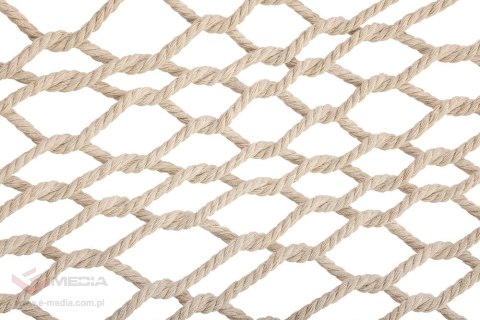 Hamak ogrodowy brazylijski boho siatka frędzle 200cm 150kg Ecru