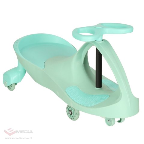 Jeździk grawitacyjny LED Swing Fix S3 świecące koła miętowy