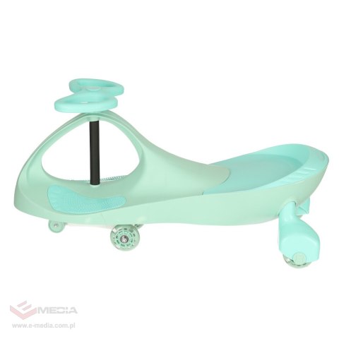 Jeździk grawitacyjny LED Swing Fix S3 świecące koła miętowy