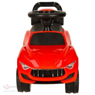 Jeździk pchacz samochód auto z dźwiękiem i światłami czerwony
