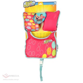 Kamizelka piankowa z rękawkami do pływania kapok dla dzieci 3-6 lat 19-30 kg BESTWAY 32174 różowa