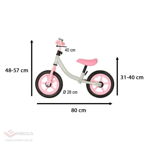 Rowerek biegowy Trike Fix Balance rower ultra lekki różowy