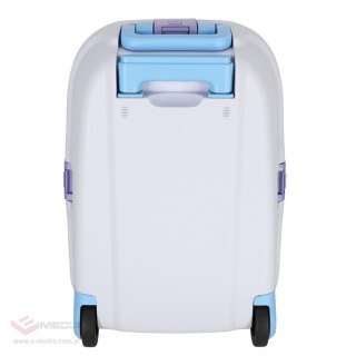 Walizka podróżna kabinowa dla dzieci na kółkach LED bagaż podręczny z imieniem niebieska