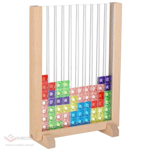 Gra logiczna układanka z klocków stojąca