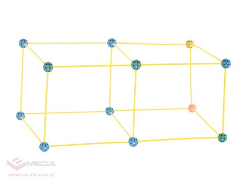 Klocki konstrukcyjne rurki słomki patyczki kreatywne baza namiot domek 75el.