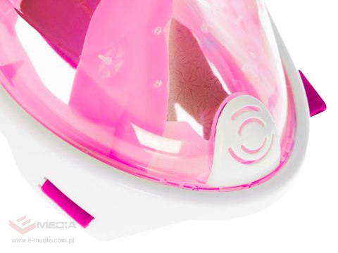 Maska do snurkowania pełna składana S/M różowa