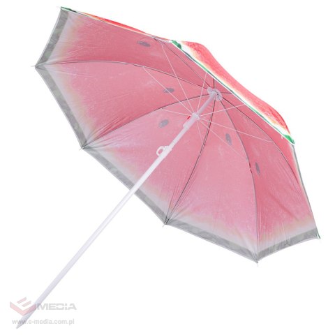 Parasol ogrodowy plażowy regulowany łamany 150cm arbuz UV