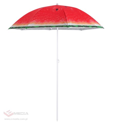 Parasol ogrodowy plażowy regulowany łamany 150cm arbuz UV