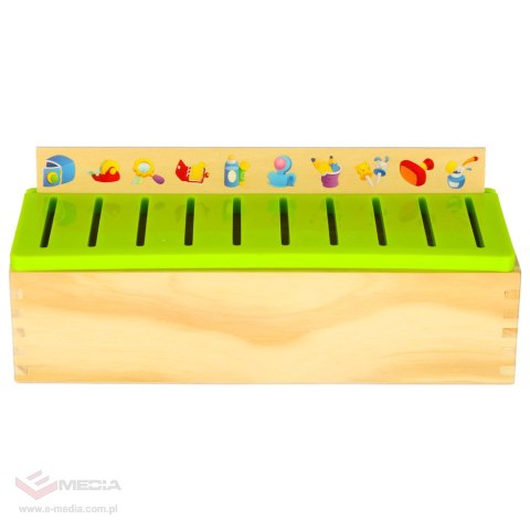 Sorter drewniany układanka logiczna dopasuj obrazki