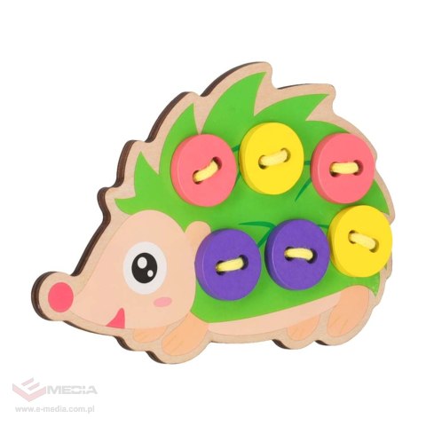 Zestaw edukacyjny do nauki szycia guzików jeż jeżyk