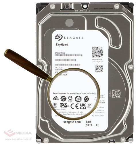 DYSK DO REJESTRATORA HDD-ST8000VX009 8TB 24/7 SkyHawk SEAGATE