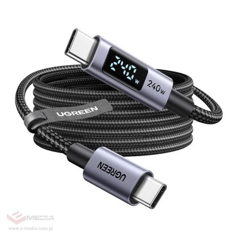 Kabel UGREEN L530 USB-C-USB-C 2m (czarny)