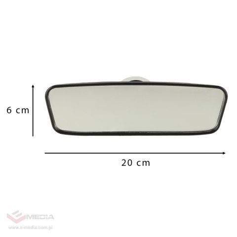 Lusterko samochodowe wsteczne szerokokątne na przyssawkę