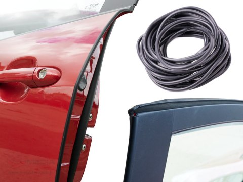 Osłona krawędzi drzwi samochodu uszczelka odbojnik profil zabezpieczenie do auta rantu 5m czarny
