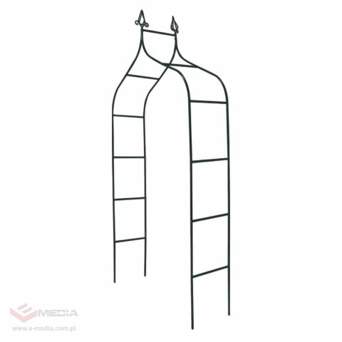 Pergola ogrodowa LUARO metalowa łuk z grotami na róże kwiaty pnącza 265 cm